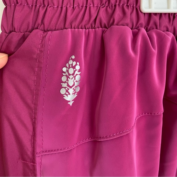 NEW Free People Movement Morning To Midnight Track Pants Contrast Magenta Size L - Picture 4 of 7